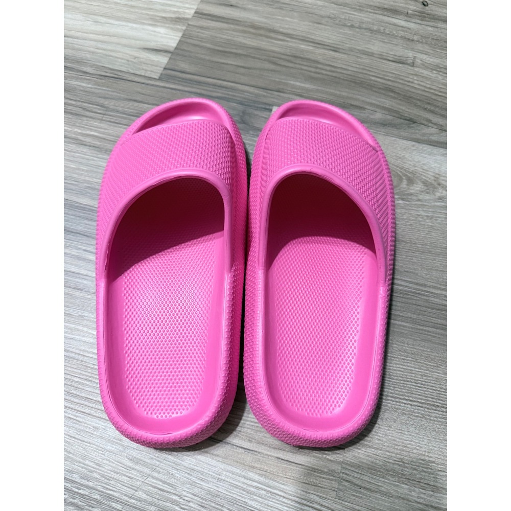 Pink Cloud Slides Platform Cushion Sandals Slip On Comfort Shoes Mens 7/8
